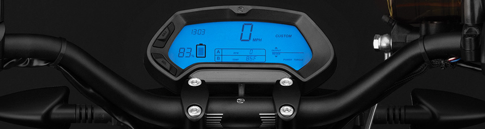 Zero FXS Electric Motorcycle Dashboard