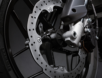 Zero FXS Electric Motorcycle brakes